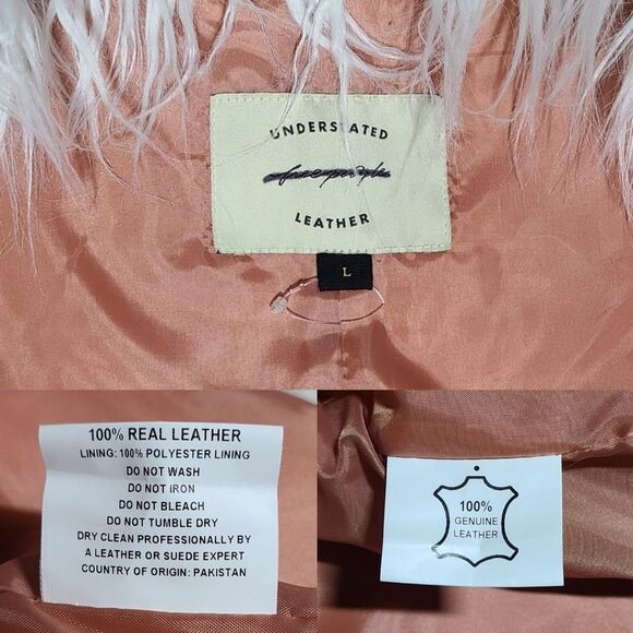 NWOT|Free People Indigo River Leather Vest, LARGE - Picture 9 of 9